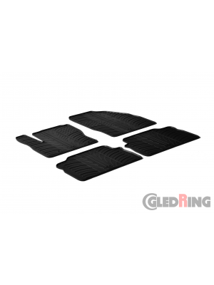Original Gledring Passform Fußmatten Gummimatten 4 Tlg.+Fixing - Ford Kuga 2008-2011